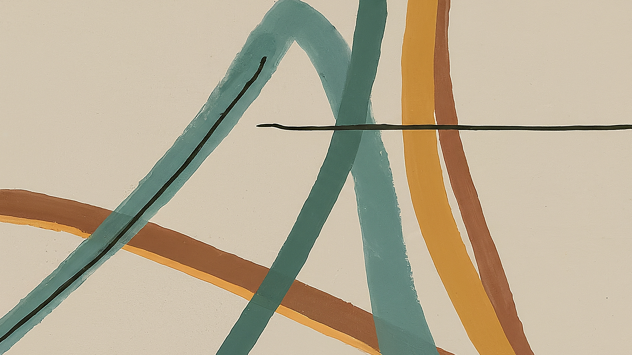 Two overlapping shapes with golden glow where they intersect